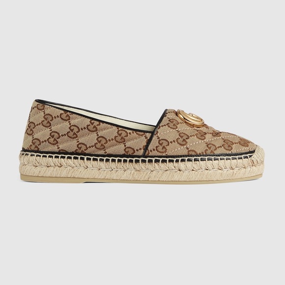 GUCCI GG MATELASSE CANVAS ESPADRILLE SLIP ON SHOES SIZE EU 39 US 9 - Picture 3 of 16